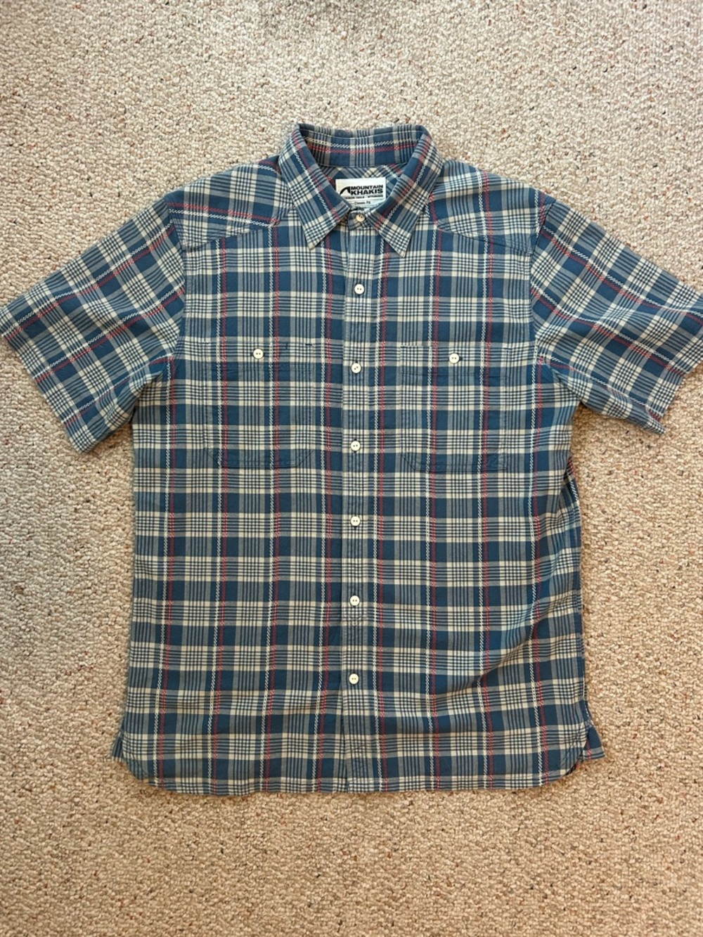 Mountain Khaki Ace Indigo shirt
